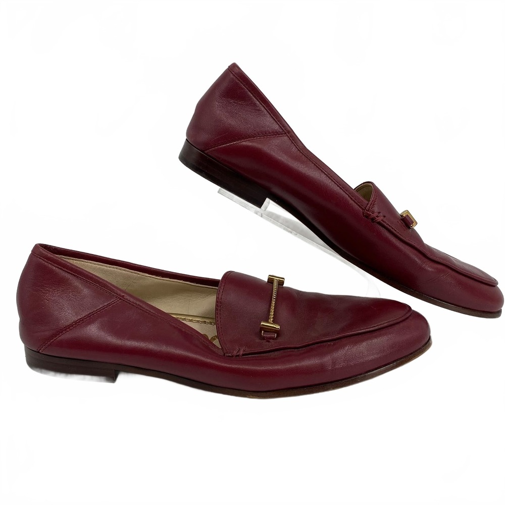 Sam Edelman Burgundy Leather Loafers | Women’s Size 8 Regular